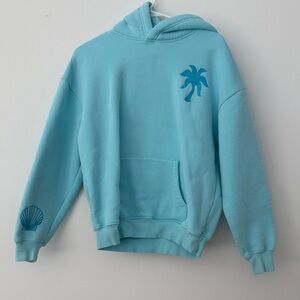 Blue Palm Tree Hoodie
